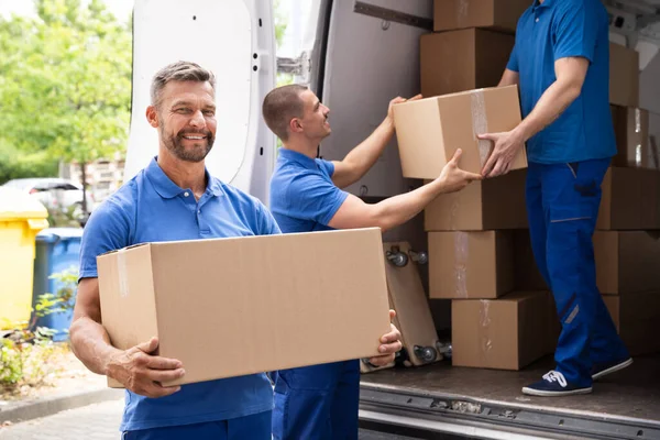 depositphotos 402104570 stock photo truck movers loading van carrying